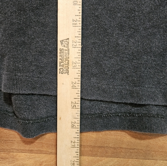 Polo Ralph Lauren 1/4 Zip Leather Pull tab Gray Long Sleeve Sweater XXL - Picture 8 of 9